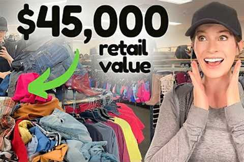I Found $45,000 Worth Of Clothes - My Most INSANE Thrift Haul Ever