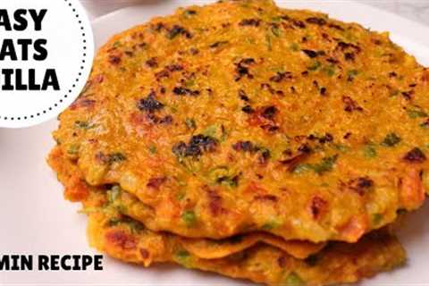 10-MINUTE OATS CHILLA Recipe for Weight Loss | Healthy Tuesdays - Episode 01