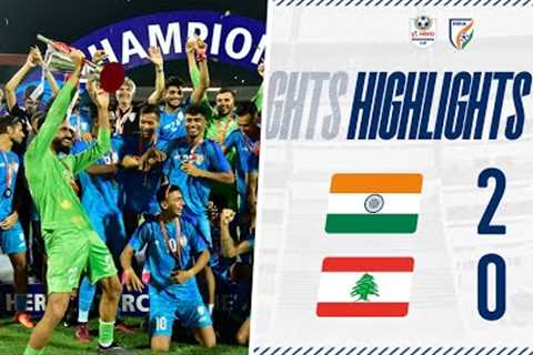 India 2-0 Lebanon | FINAL | Hero Intercontinental Cup 2023 | Full Highlights