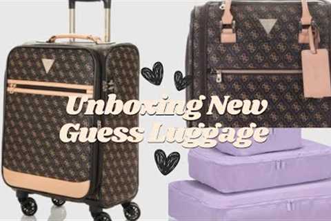 Unboxing New Guess Luggage 🤍