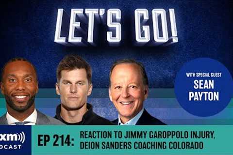 Tom Brady Reacts to Deion Sanders to Colorado, Saints-Bucs &amp; Jimmy G's injury | Let's Go!..