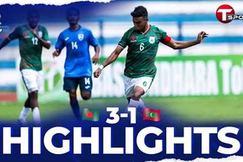 Highlights | Bangladesh vs Maldives | SAFF Championship 2023 | Football | T Sports