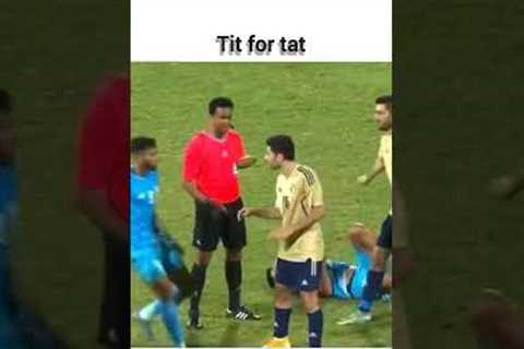India vs Kuwait football fight  saff cup #trending #shorts