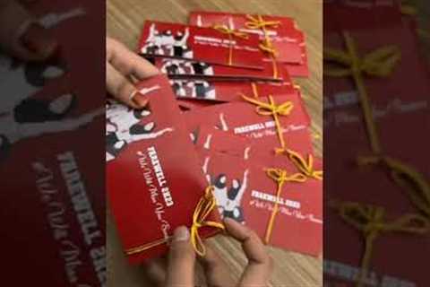 Farewell gift for my seniors 💟 | videography edit 📸 | #farewellgift  #shorts