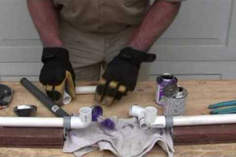 How to repair PVC pipe: The four 90's  method