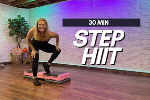 30 MINUTE Calorie Blasting Step HIIT Workout: Intense Cardio &amp; Fat Burn
