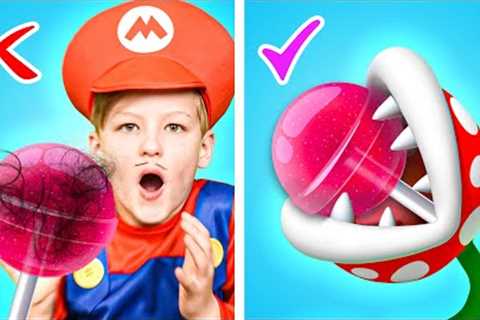 Super Mario Teaches Parenting Tips! Crazy Hacks &amp; Funny Parenting Situations by LaLa Zoom!