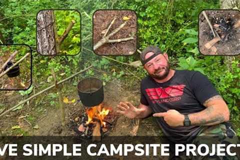 Corporals Corner Mid-Week Video #11 Five Simple Campsite Projects That You Should Know.