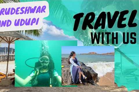 Trip to Murudeshwar and Udupi, experience SCUBA DIVING ,temple,farm-stay,eatery🚎 Part-2 (In Hindi)