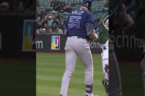 This bat didn't stand a chance!! Brooks Raley DESTROYS HIS BAT after his at-bat! 😳