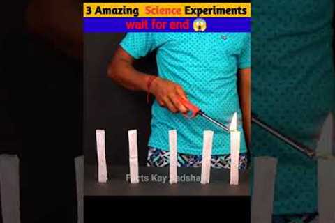 3 Best Science Magic Tricks 🤯 | 3 Amazing Science Experiments part-8 #shorts