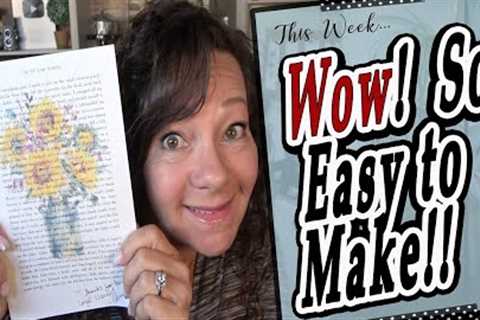 Creating Newspaper Art - SO EASY!
