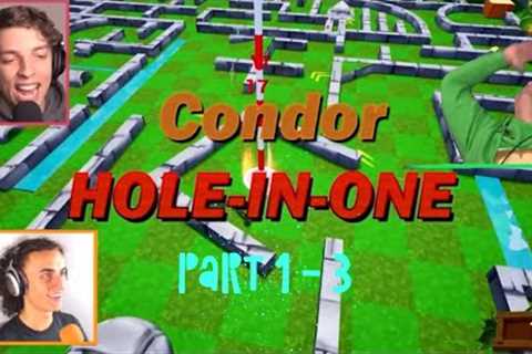 HILARIOUS Hole in One Golf It compilation (Parts 1 - 3) ft. Slogo, Jelly &amp; Kwebbelkop