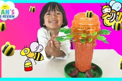 Family Fun Game for kids Honey Bee Tree with Egg Surprise Toys