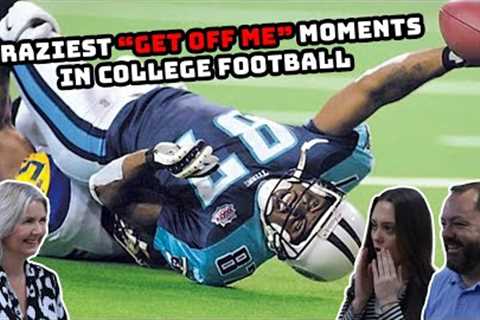 BRITISH FAMILY REACTS | Craziest Get Off Me Moments In College Football!