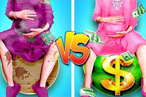 Rich Mom Vs Poor Mom Parenting Hacks || How To Make DIY Toys &amp; Gadgets by Zoom GO!