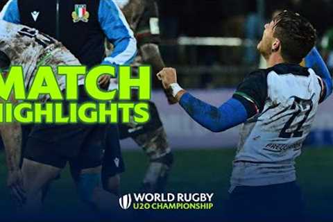 EPIC SHOWDOWN | South Africa v Italy Highlights | World Rugby U20 Championship