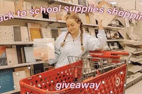BACK TO SCHOOL SUPPLIES SHOPPING VLOG &amp; HAUL 2023 GIVEAWAY