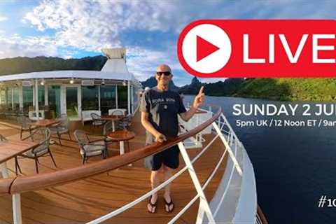 It's My LIVE Cruise Q&amp;A Hour:  Sunday 2 July 5pm UK/ 12 Noon ET/ 9am PT