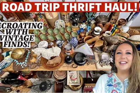 YOU WON'T BELIEVE MY THRIFT HAUL! Oregon + California + Nevada Road Trip Thrifting | Styling Vintage
