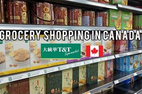 Grocery shopping 🛒at T &amp; T in Canada 🇨🇦