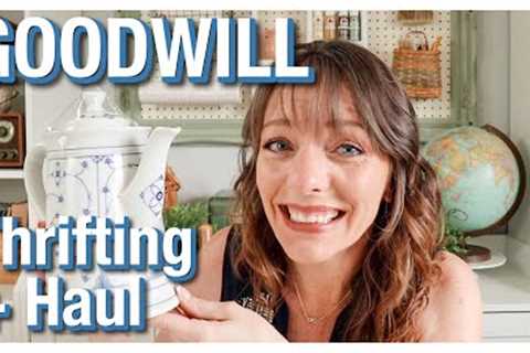MY JAW DROPPED...I ALMOST DIED! Goodwill Thrift With Me + Thrifting Haul ~ GOODW PRICES!