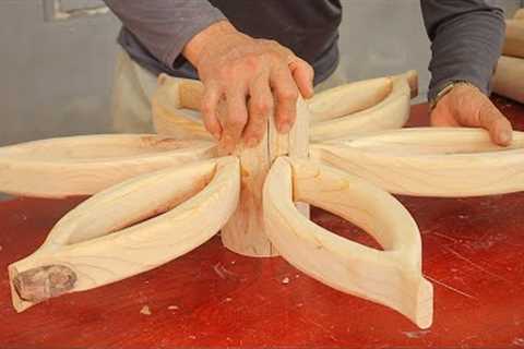 Woodworking Craftsmanship Skills Always Great Creativity // A Table With A Extremely Special Design