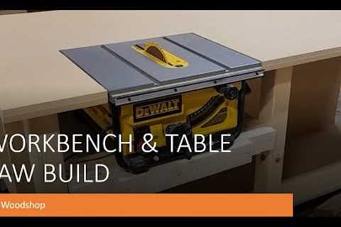 Workbench and Table Saw Build - #diy #woodworking #woodshop #workbench #tablesaw