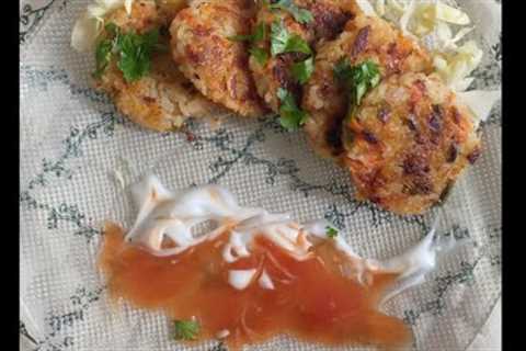 vegetarian cutlets with rice/unique style cutlets/#healthy cooking #like#comment#subscribe