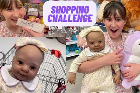 REBORN SHOPPING CHALLENGE WITH BABY HOLLY
