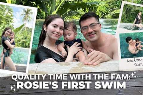 ROSIE'S FIRST SWIM! + QUALITY TIME WITH THE FAM | Jessy Mendiola