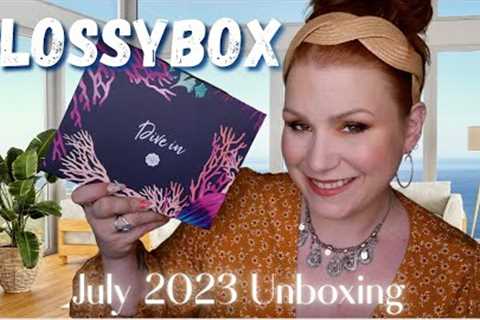 I THOUGHT THEY MADE A MISTAKE! UNBOXING GLOSSYBOX JULY 2023 BEAUTY SUBSCRIPTION BOX