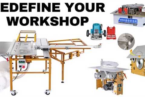 Versatile Woodworking Magic: Portable Machine with Sliding Table