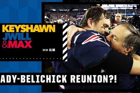 Not ruling out Tom Brady reuniting with Bill Belichick &amp; the Patriots 😬 | KJM