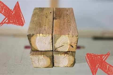 Save Your Scrap 4x4 Wood | Waste to Cool Woodworking Project