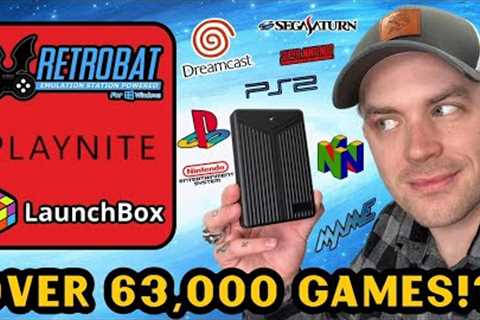 Check Out This 3 in 1 Retro Game Hard Drive w/ RetroBat PlayNite &amp; LaunchBox ? Over 63K Games!