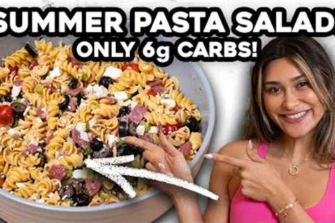 Italian Pasta Salad | Homemade Dressing | Low Carb | High Protein | Weight Loss