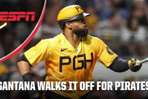 Carlos Santana splashes walk-off HR into the river and dances home 🔥 | MLB on ESPN