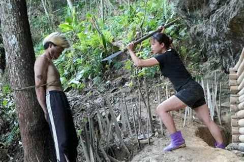200 days being chased by bad guys in the wild forest, survival alone #FULLVIDEO