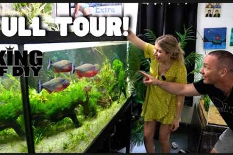 Over 30 Tanks! Aquarium Gallery FULL Tour with the King of DIY