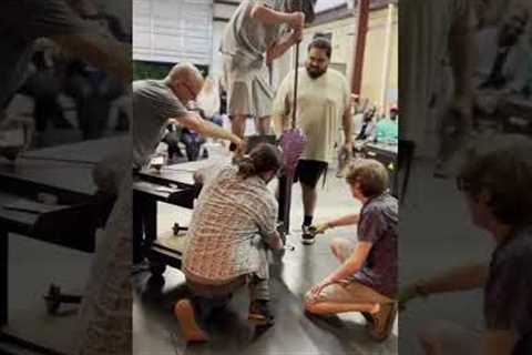 My tallest vase! #glassblowing #art #satisfying #asmr #glass #cool #decoration #ebg