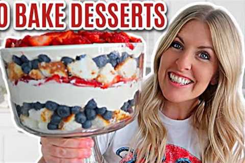 EASY 4 NO BAKE DESSERTS - Make them in just a few minutes!