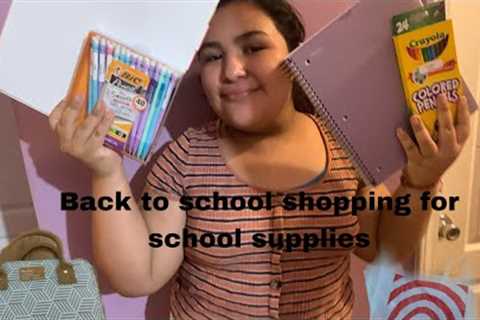 Back To School Shopping For School Supplies