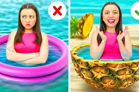COOL PARENTING HACKS FOR HILARIOUS SUMMER FAMILY FUN || Helpful DIY Ideas And Tips By 123 GO Genius!