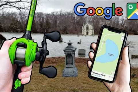 Google Maps Fishing Challenge (Creek, Pond, Lake)