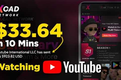 I Got PAID $33.64 Per Video Watching Videos on YouTube with XCAD | Make Money Online Watching Video