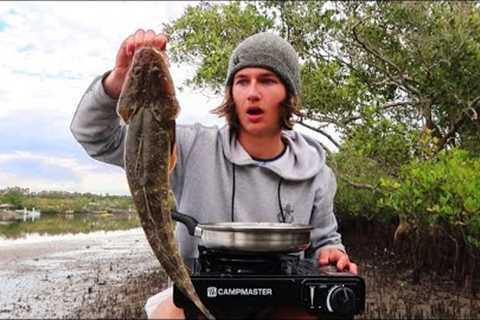 Catching My Own Food! Flathead Catch And Cook