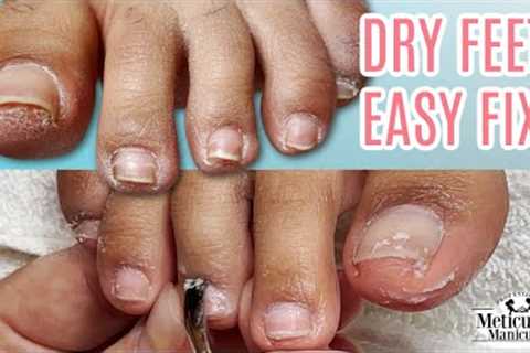 👣Step by Step Pedicure Tutorial on Dry Feet👣