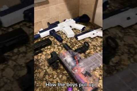 I guess every boy wants this gift 😳 #watergun #waterfight