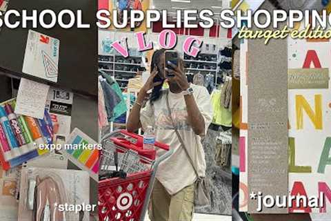 Back to school supplies shopping vlog at target 2023 * freshman year *